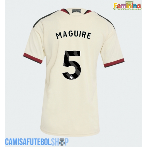 Camisa de time de futebol Manchester United Harry Maguire #5 Replicas 3º Equipamento Feminina 2026-27 Manga Curta